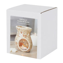 Load image into Gallery viewer, Small Gold Crackle Glass Oil Burner