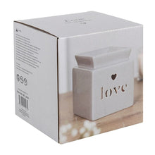 Load image into Gallery viewer, Grey Love Cut Out Oil Burner
