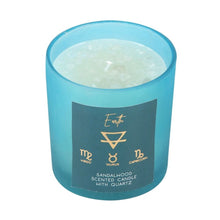 Load image into Gallery viewer, Earth Element Sandalwood Crystal Chip Candle