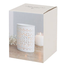 Load image into Gallery viewer, White Matte Cut Out Oil Burner