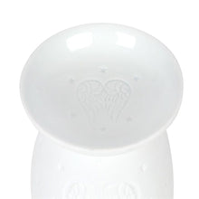 Load image into Gallery viewer, White Ceramic Angel Wings Oil Burner