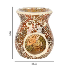 Load image into Gallery viewer, Small Brown Crackle Oil Burner