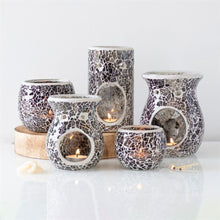Load image into Gallery viewer, Pillar Gunmetal Grey Crackle Oil Burner