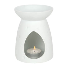 Load image into Gallery viewer, White Ceramic Angel Wings Oil Burner
