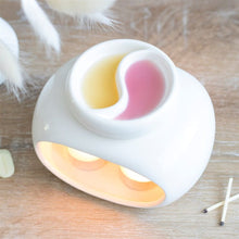 Load image into Gallery viewer, Off White Double Oil Burner