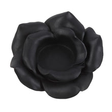 Load image into Gallery viewer, Black Rose Resin Tealight Candle Holder