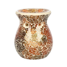 Load image into Gallery viewer, Small Brown Crackle Oil Burner