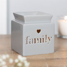 Load image into Gallery viewer, Grey Family Cut Out Oil Burner