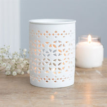 Load image into Gallery viewer, White Matte Cut Out Oil Burner