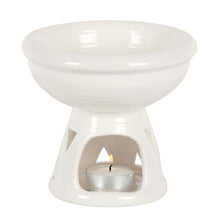 Load image into Gallery viewer, Off White Deep Bowl Oil Burner
