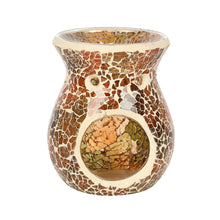 Load image into Gallery viewer, Small Brown Crackle Oil Burner