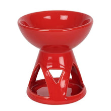 Load image into Gallery viewer, Red Deep Bowl Oil Burner