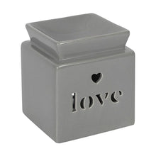 Load image into Gallery viewer, Grey Love Cut Out Oil Burner