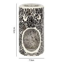 Load image into Gallery viewer, Pillar Gunmetal Grey Crackle Oil Burner