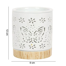 Load image into Gallery viewer, Matte Ceramic Butterfly Oil Burner