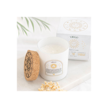 Load image into Gallery viewer, Virgo Sandalwood & Patchouli Gemstone Zodiac Candle