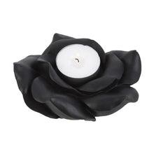 Load image into Gallery viewer, Black Rose Resin Tealight Candle Holder