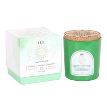 Load image into Gallery viewer, Leo Orange & Bergamot Gemstone Zodiac Candle