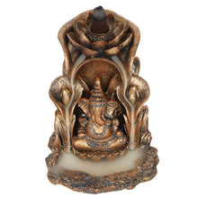 Load image into Gallery viewer, Bronze Ganesh Backflow Incense Burner