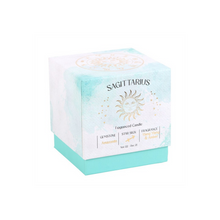 Load image into Gallery viewer, Sagittarius Ylang Ylang & Amber Gemstone Zodiac Candle