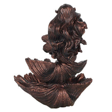 Load image into Gallery viewer, Bronze Effect Mermaid Backflow Incense Burner