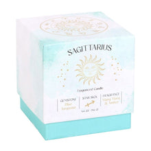 Load image into Gallery viewer, Sagittarius Ylang Ylang & Amber Gemstone Zodiac Candle