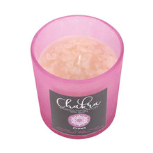 Load image into Gallery viewer, Crown Chakra Blackberry Crystal Chip Candle
