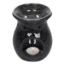 Load image into Gallery viewer, Large Black Crackle Oil Burner