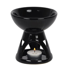 Load image into Gallery viewer, Black Deep Bowl Oil Burner