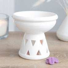 Load image into Gallery viewer, Off White Deep Bowl Oil Burner
