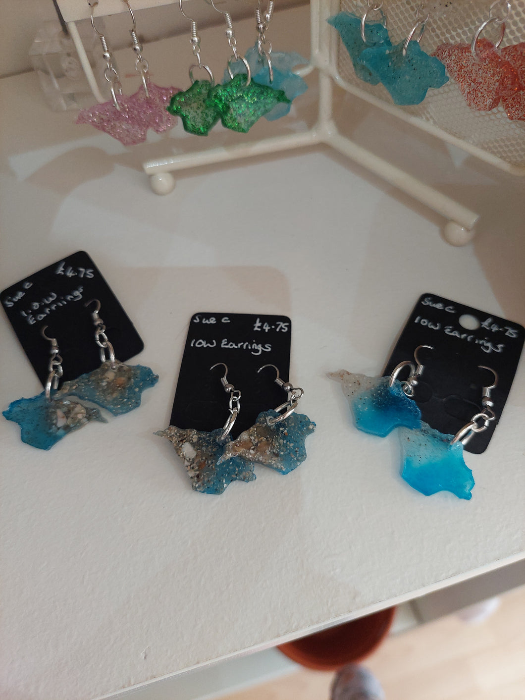 Isle of Wight Resin Earrings