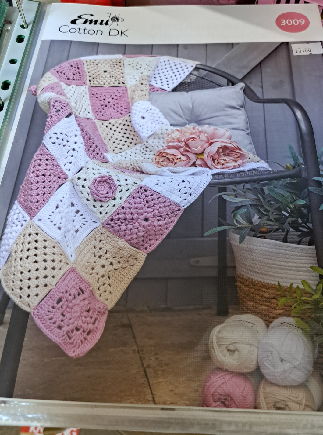 Emu 3009 - Rose Garden Blanket Crochet Pattern