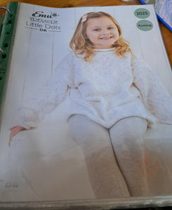 Emu 2025 - Child's Cowl Neck Sweater Knitting Pattern