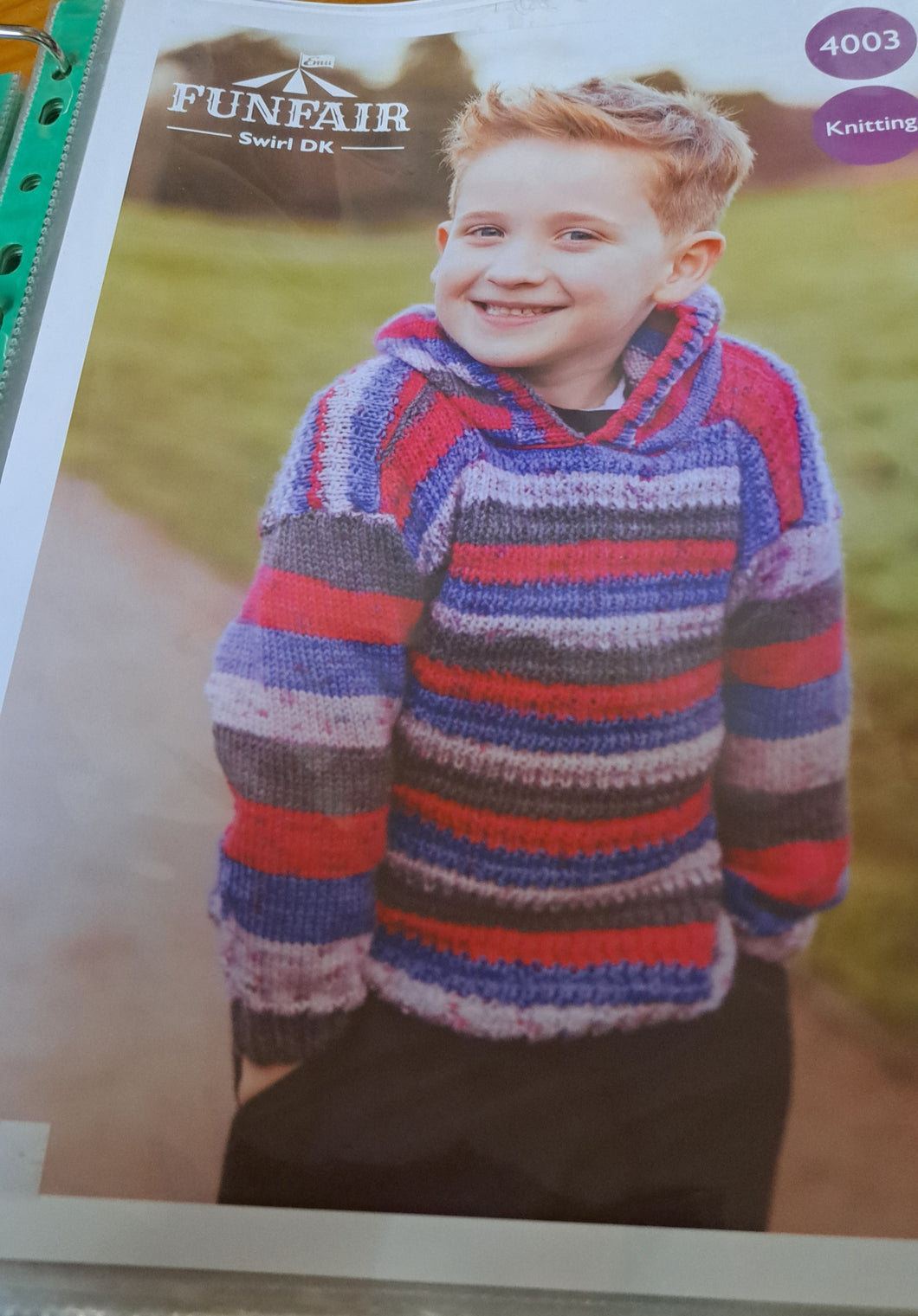 Emu 4003 - Child's Hooded Jumper Knitting Pattern