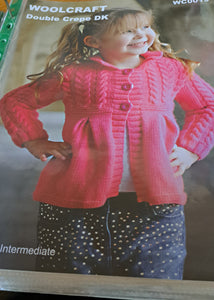 Woolcraft WC0019 - Child's Cardigan Knitting Pattern