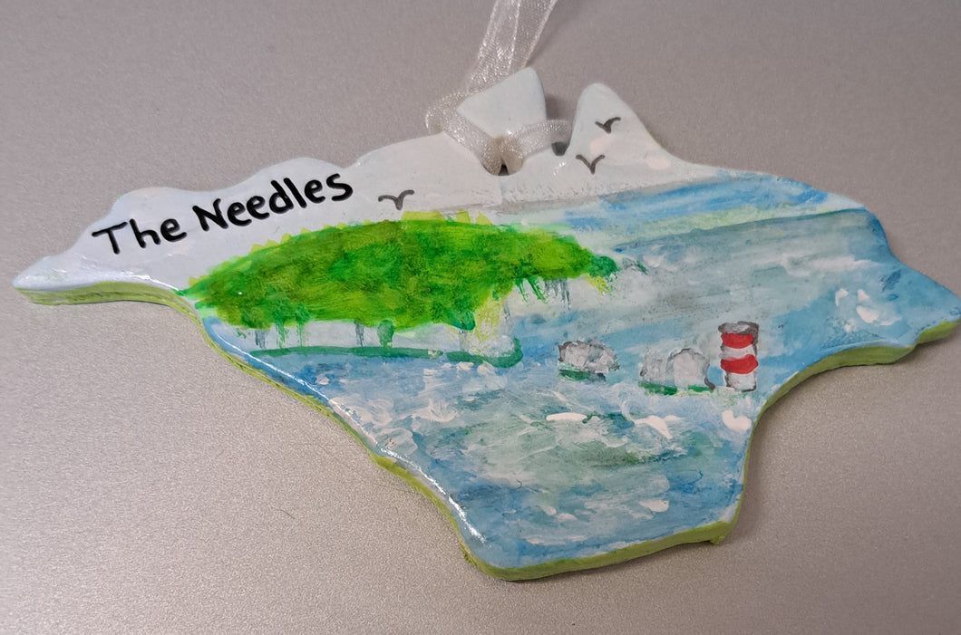 Isle of Wight Hand Painted Hanging Decorations