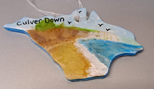 Isle of Wight Hand Painted Hanging Decorations