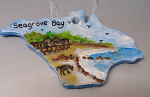 Isle of Wight Hand Painted Hanging Decorations