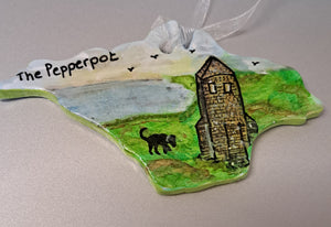 Isle of Wight Hand Painted Hanging Decorations