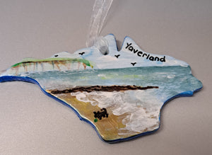Isle of Wight Hand Painted Hanging Decorations
