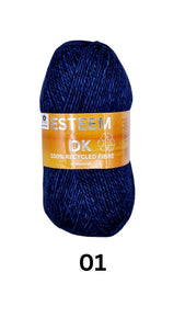 Esteem Double Knit - 100% Recycled Yarn - 16 Colours Available