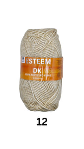 Esteem Double Knit - 100% Recycled Yarn - 16 Colours Available