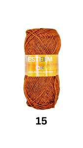 Esteem Double Knit - 100% Recycled Yarn - 16 Colours Available