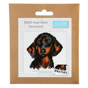 Mini Counted Cross Stitch Kit  - Dachshund