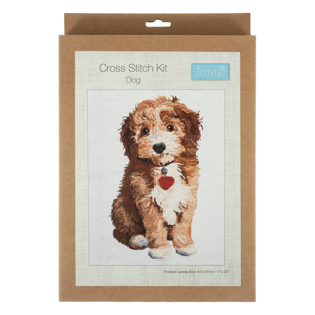 Large Printed Cross Stitch Kits - Dog