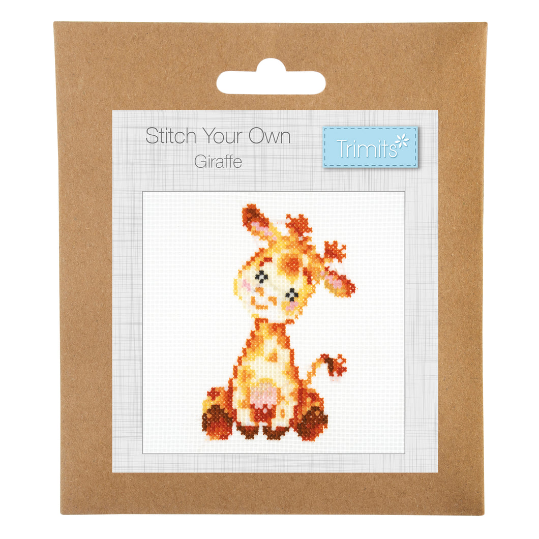Mini Counted Cross Stitch Kit  - Giraffe