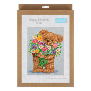 Large Printed Cross Stitch Kits - Teddy