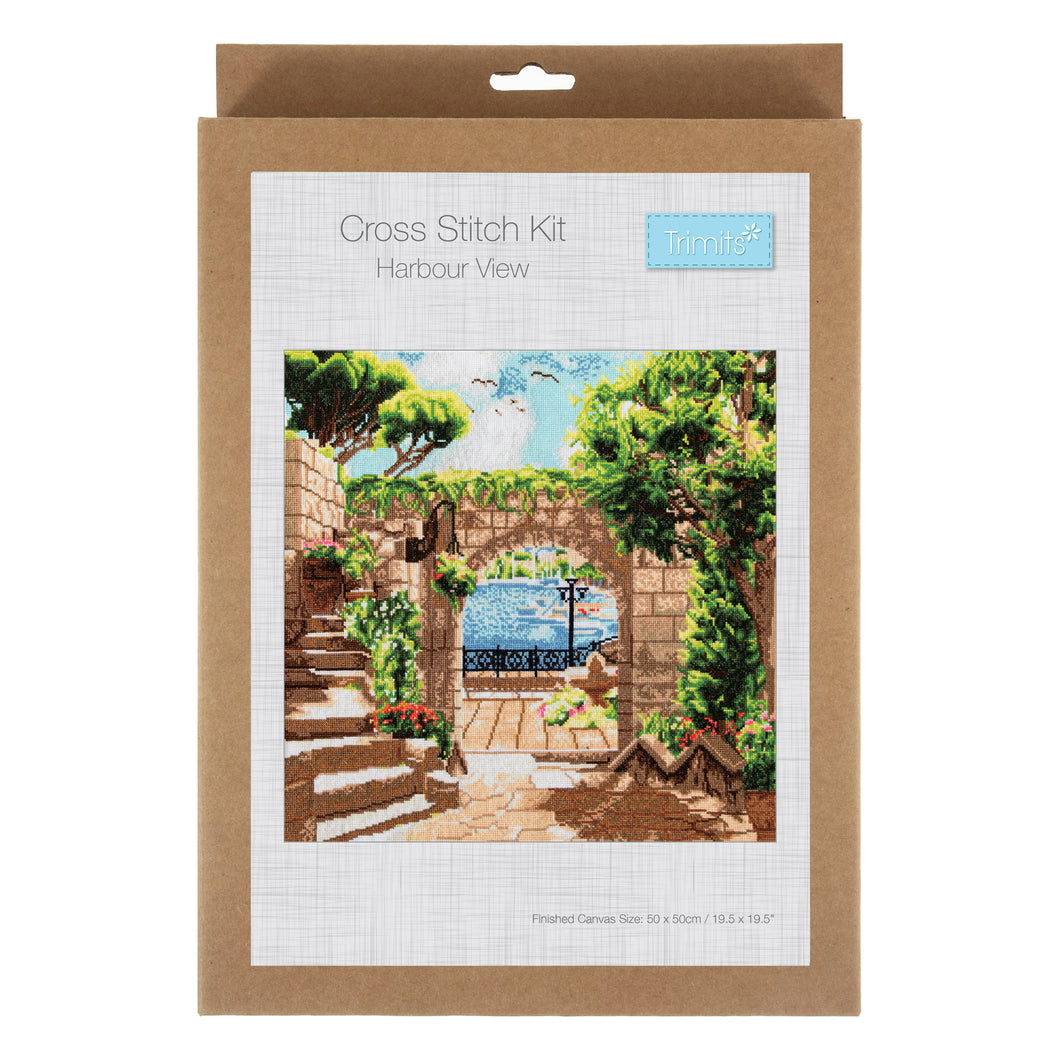 Large Printed Cross Stitch Kits - Harbour View