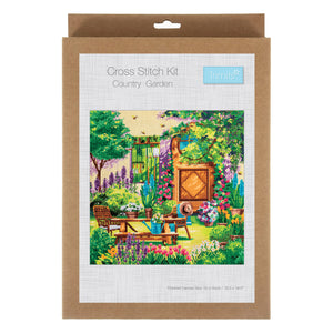 Large Printed Cross Stitch Kits - Country Garden