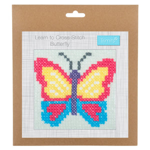 'Learn to ' Cross Stitch Kit - Butterfly